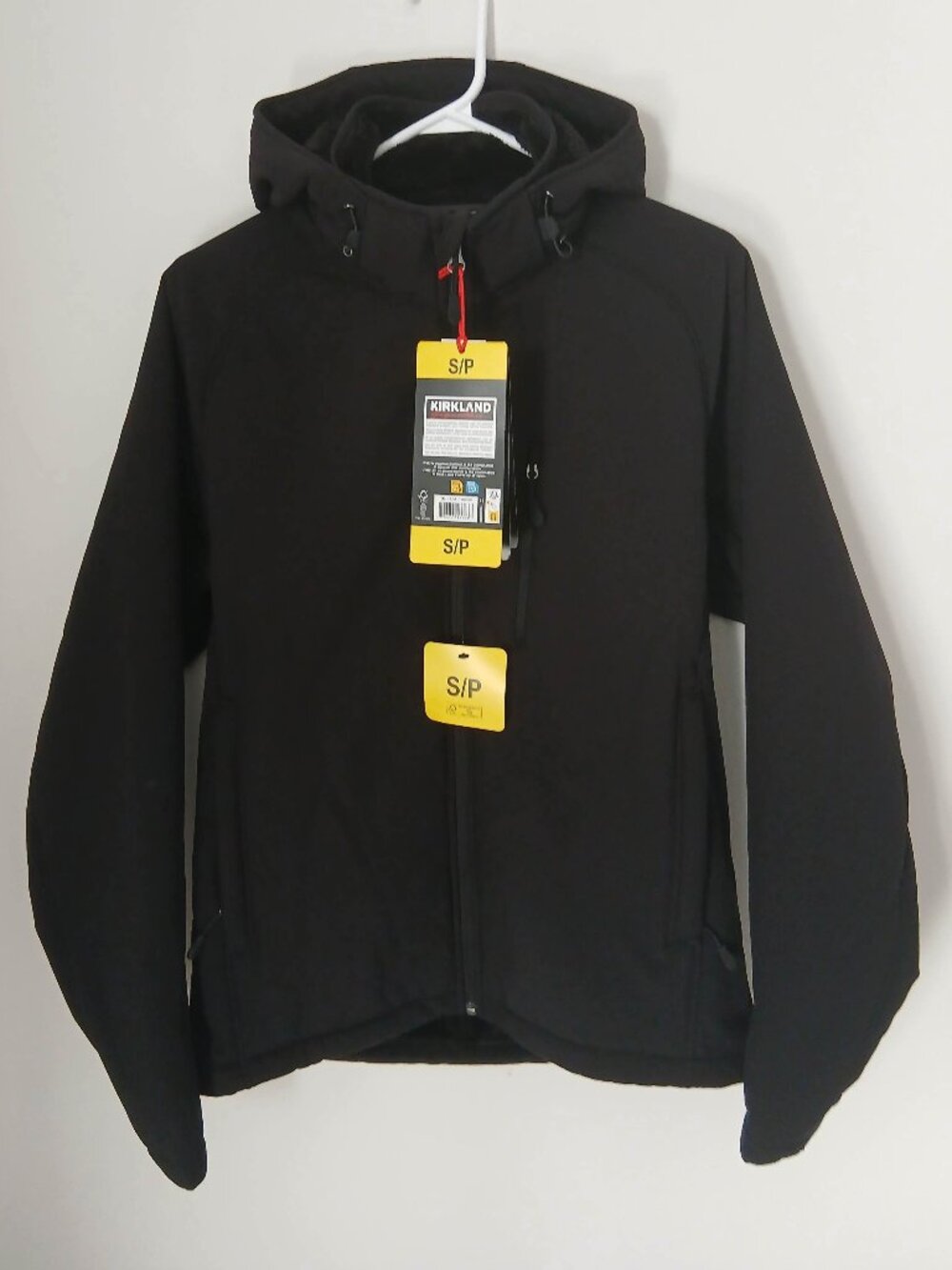 Kirkland Hooded Softshell Jacket Black NWT - Size S